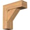 Ekena Millwork Traditional Block Smooth Bracket w/ Offset Brace, Western Red Cedar, 7 1/2"W x 22"D x 22"H BKT0806X22X22TRA05SWR - alternate 1